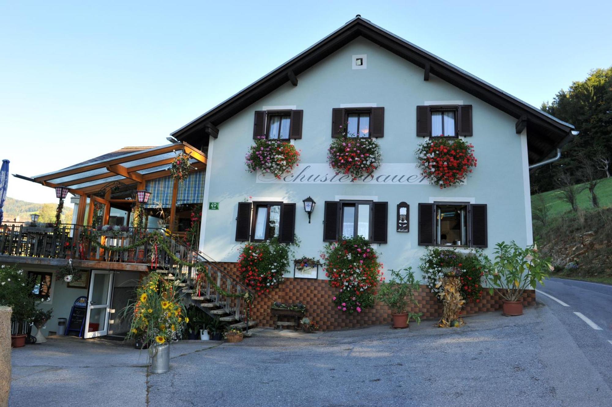 Gasthaus - Gaestehaus Schusterbauer Rein Buitenkant foto